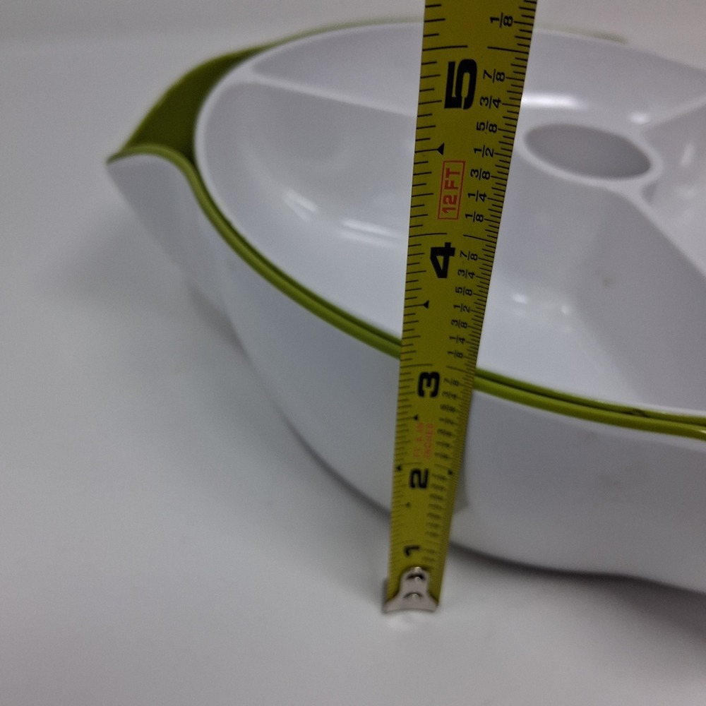 Joseph Joseph Dip and Snack Server/Chiller Green White 2 Piece Set - Picture 7 of 12